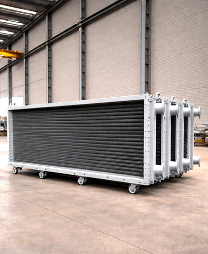 fins hot water coils